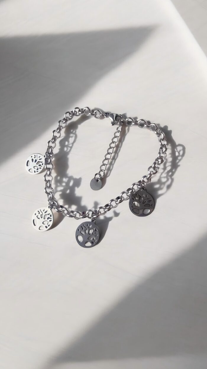 chic_mode_germogli_bracciale charm albero vita argento