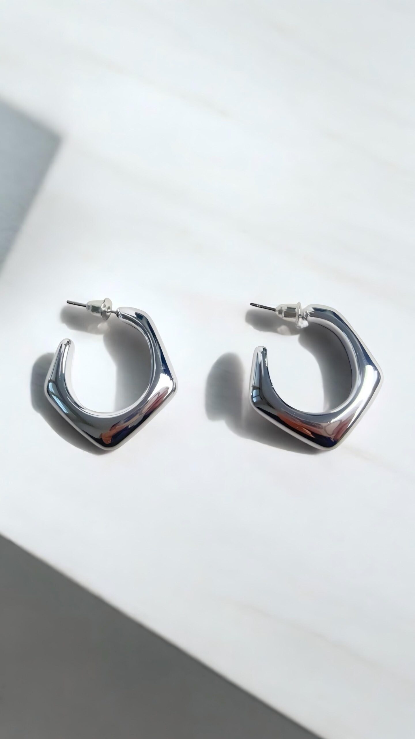 chic_mode_germogli_orecchini pentagono argento