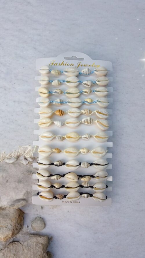 Bracciale Corda Con Conchiglie Chic Mode Germogli