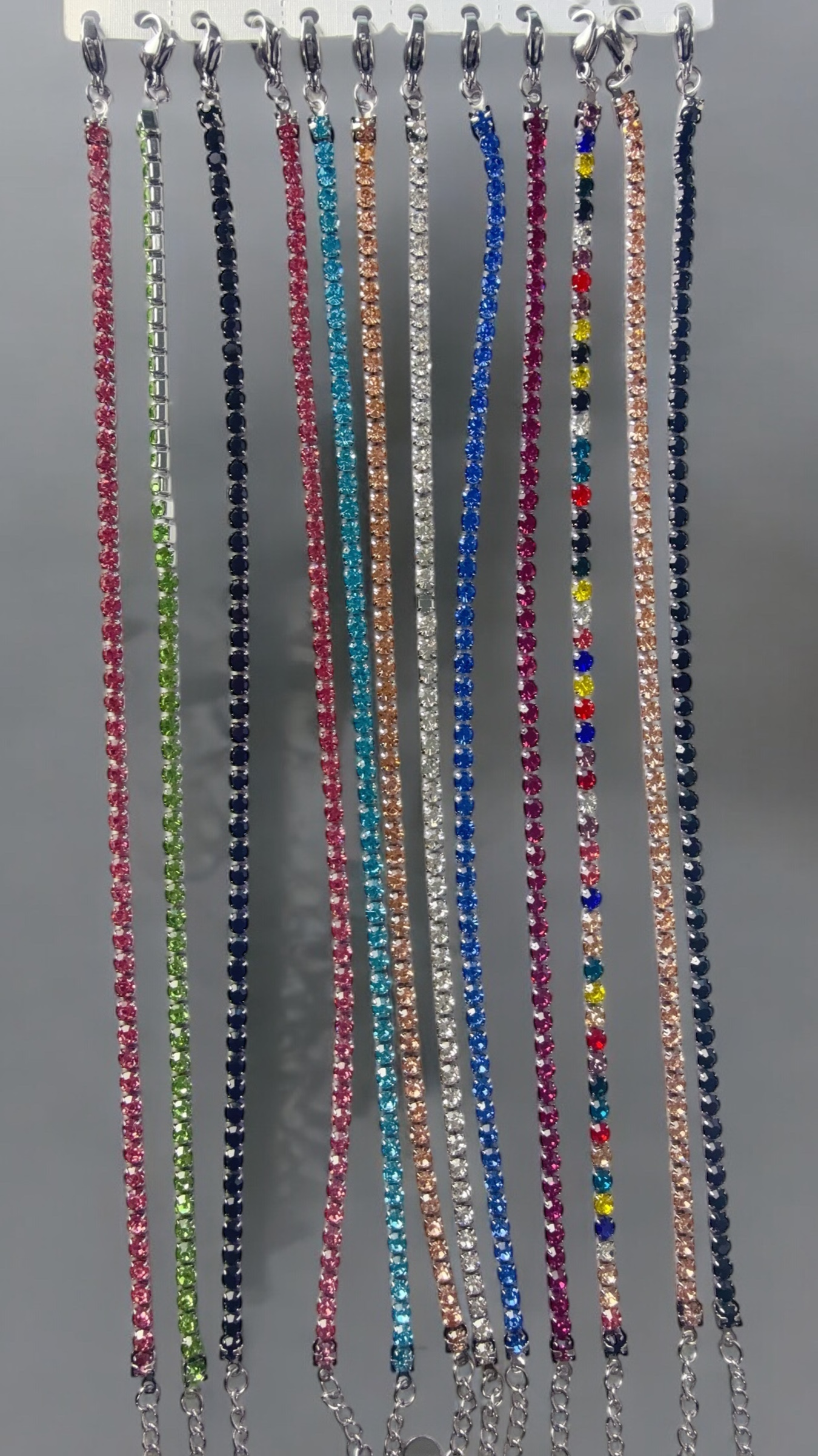 Cavigliera Multicolor Tennis Chic Mode Germogli