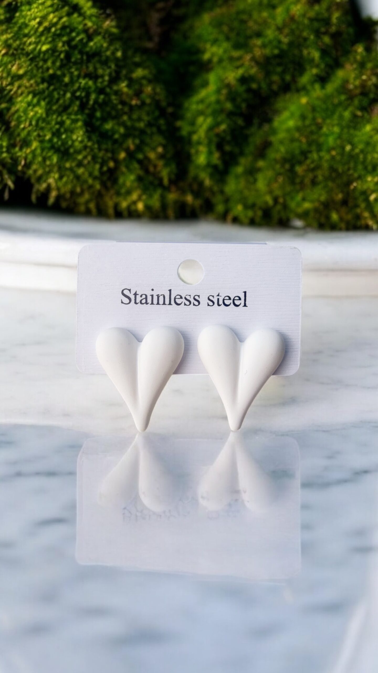 Orecchini Multicolor A Gomma Cuore Stilizzato Chic Mode Germogli