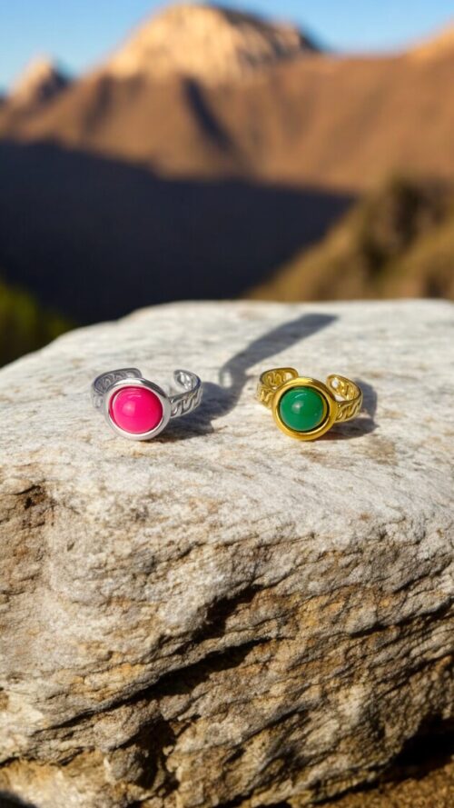 Anello Intrecciato con Turchese